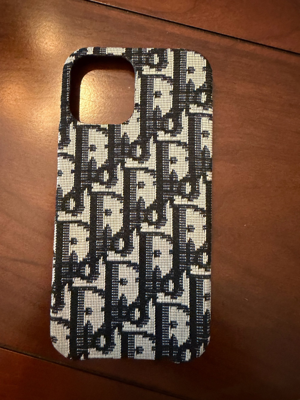 Dior Black and White Logo Jacquard Phone Case iPhone 12